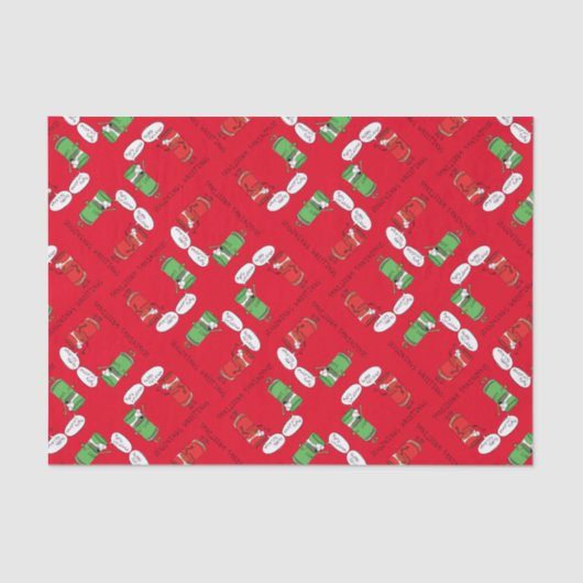 kerstkoken Funny Chef Spices Tissuepapier (Voorkant)