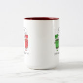 kerstkoken Funny Chef Spices Tweekleurige Koffiemok (Center)