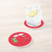 kerstkoken Funny Chef Spices Zandsteen Onderzetter (Zijkant)