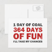 kerstkolen VS 364 Fun-dagen Feestdagenkaart (Voorkant / Achterkant)