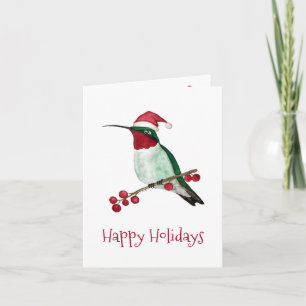 Kerstkolibrie Feestdagen Kaart