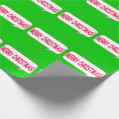 kerstkomische spraakbeluistering cadeaupapier (Hoek)