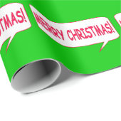 kerstkomische spraakbeluistering cadeaupapier (Rol Hoek)