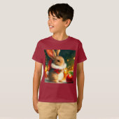 Kerstkonijn 1 t-shirt (Voorkant volledig)