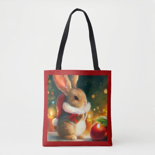 Kerstkonijn 1 tote bag (Voorkant)