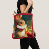 Kerstkonijn 1 tote bag (Dichtbij)