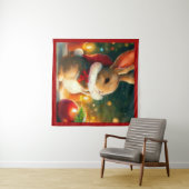 Kerstkonijn 1 wandkleed (In Situ (horizontaal))