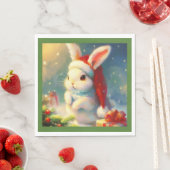 Kerstkonijn 2 servet (Insitu)