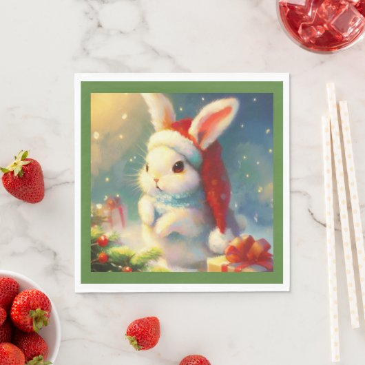 Kerstkonijn 2 servet (Insitu)