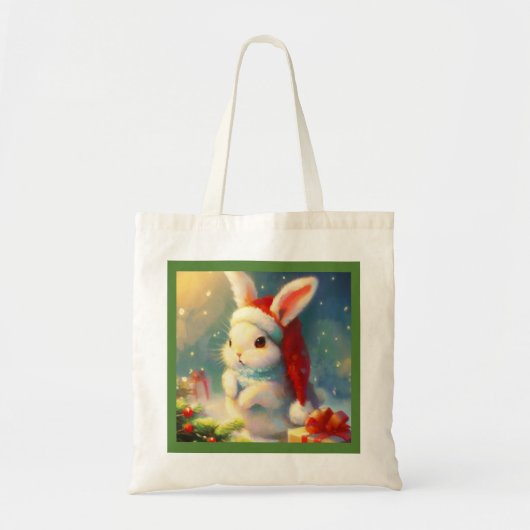 Kerstkonijn 2 tote bag (Voorkant)
