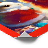 Kerstkonijn 3 poster (Hoek)