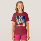 Kerstkonijn 3 t-shirt (Voorkant volledig)