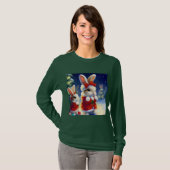 Kerstkonijn 3 t-shirt (Voorkant volledig)
