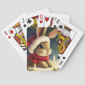 Kerstkonijn (4) pokerkaarten (Achterkant)