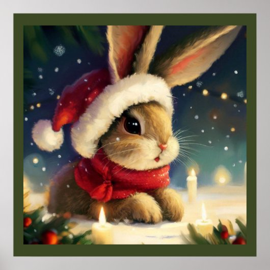 Kerstkonijn 4 poster (Voorkant)