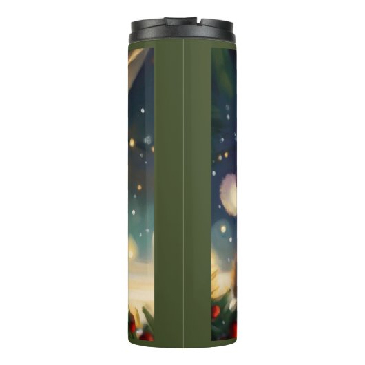 Kerstkonijn 4 thermosbeker (Achterkant)