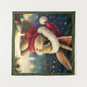 Kerstkonijn 4 wandkleed (Voorkant (horizontaal))