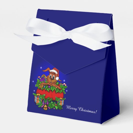 kerstkonijn bedankdoosjes (Voorkant Zijde)