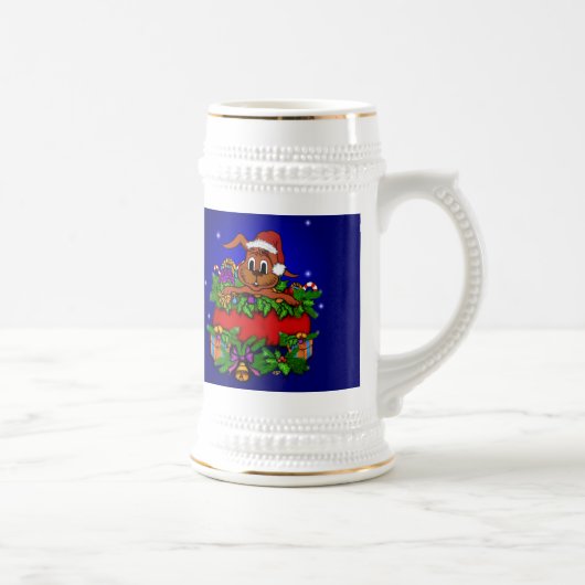 kerstkonijn bierpul (Rechts)