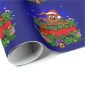 kerstkonijn cadeaupapier (Rol Hoek)