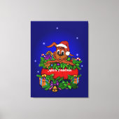 Kerstkonijn Canvas Afdruk (Voorkant)
