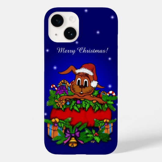 kerstkonijn Case-Mate iPhone case (Achterkant)