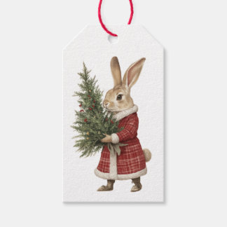 KERSTKONIJN EN MUIZEN Cadeaubijsluiter Cadeaulabel
