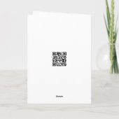 Kerstkonijn en pinguïn met neonster kaart (Achterkant)