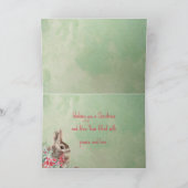 kerstkonijn feestdagen kaart (Binnen)