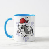 Kerstkonijn (flauwvallen) mok (Links)