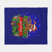 kerstkonijn fleece deken (Voorkant (Horizontaal))