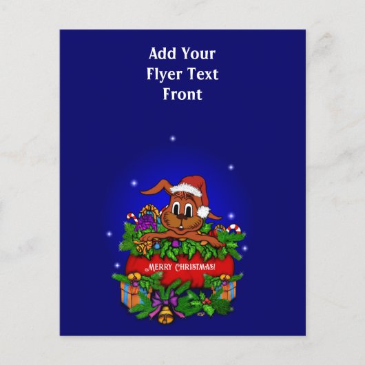 kerstkonijn flyer (Voorkant)