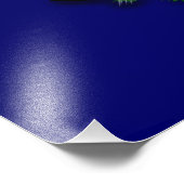 kerstkonijn foto afdruk (Hoek)