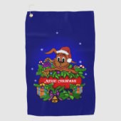 kerstkonijn golfhanddoek (Voorkant)