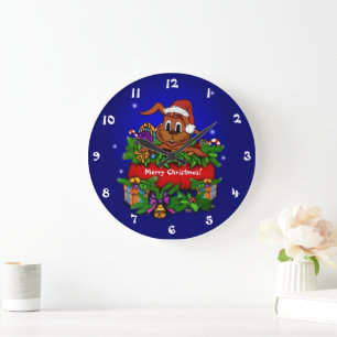 kerstkonijn grote klok