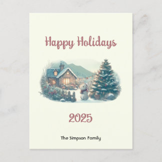 Kerstkonijn in het Lake District Feestdagenkaart