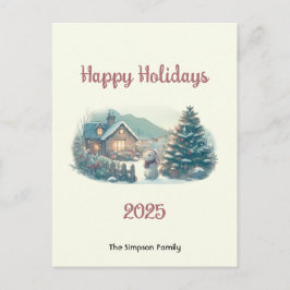 Kerstkonijn in het Lake District Feestdagenkaart