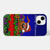 kerstkonijn iPhone hoesje (Achterkant horizontaal)