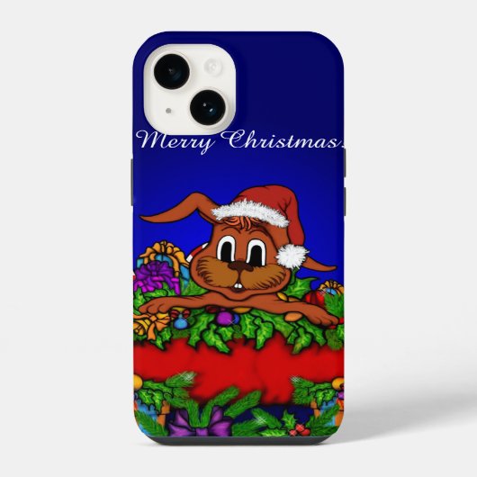 kerstkonijn iPhone hoesje (Achterkant)