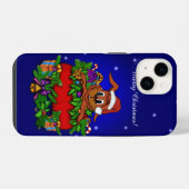 Kerstkonijn iPhone Hoesje (Achterkant horizontaal)