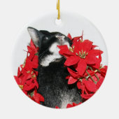 kerstkonijn keramisch ornament (Achterkant)