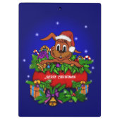 kerstkonijn klembord (Achterkant)