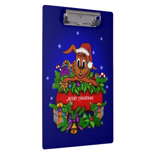 kerstkonijn klembord (Rechts)