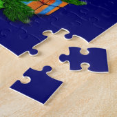 kerstkonijn legpuzzel (Zijkant)