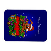 kerstkonijn magneet (Horizontaal)