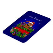 kerstkonijn magneet (Linkerzijde)