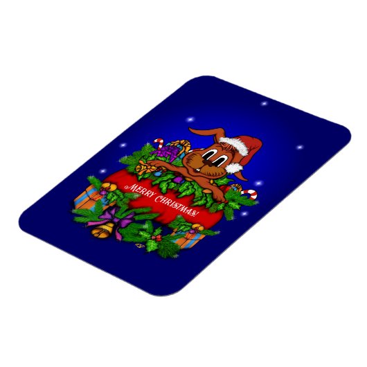 kerstkonijn magneet (Linkerzijde)