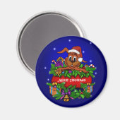 kerstkonijn magneet (Voorkant / Achterkant)