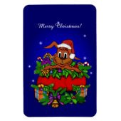 kerstkonijn magneet (Verticaal)