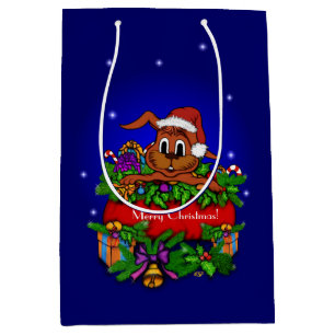 kerstkonijn medium cadeauzakje